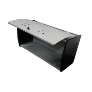 Archivador aéreo metálico de oficina montado en pared con compartimento superior